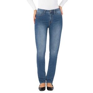 SANTANA NWOT Classic Straight Leg Jeans, Medium Blue Wash, Size 6